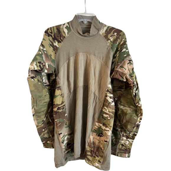 US Army Combat Shirt Camo USGI Military Flame Resistant FR Mens Size Medium - Picture 1 of 5